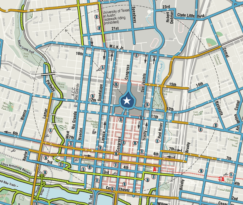 City Of Austin Bike Map Stay In Your Lane: Navigating Austin's Bike Paths | By Jade Watkins | The  Healthy City 2018 Spring | Medium