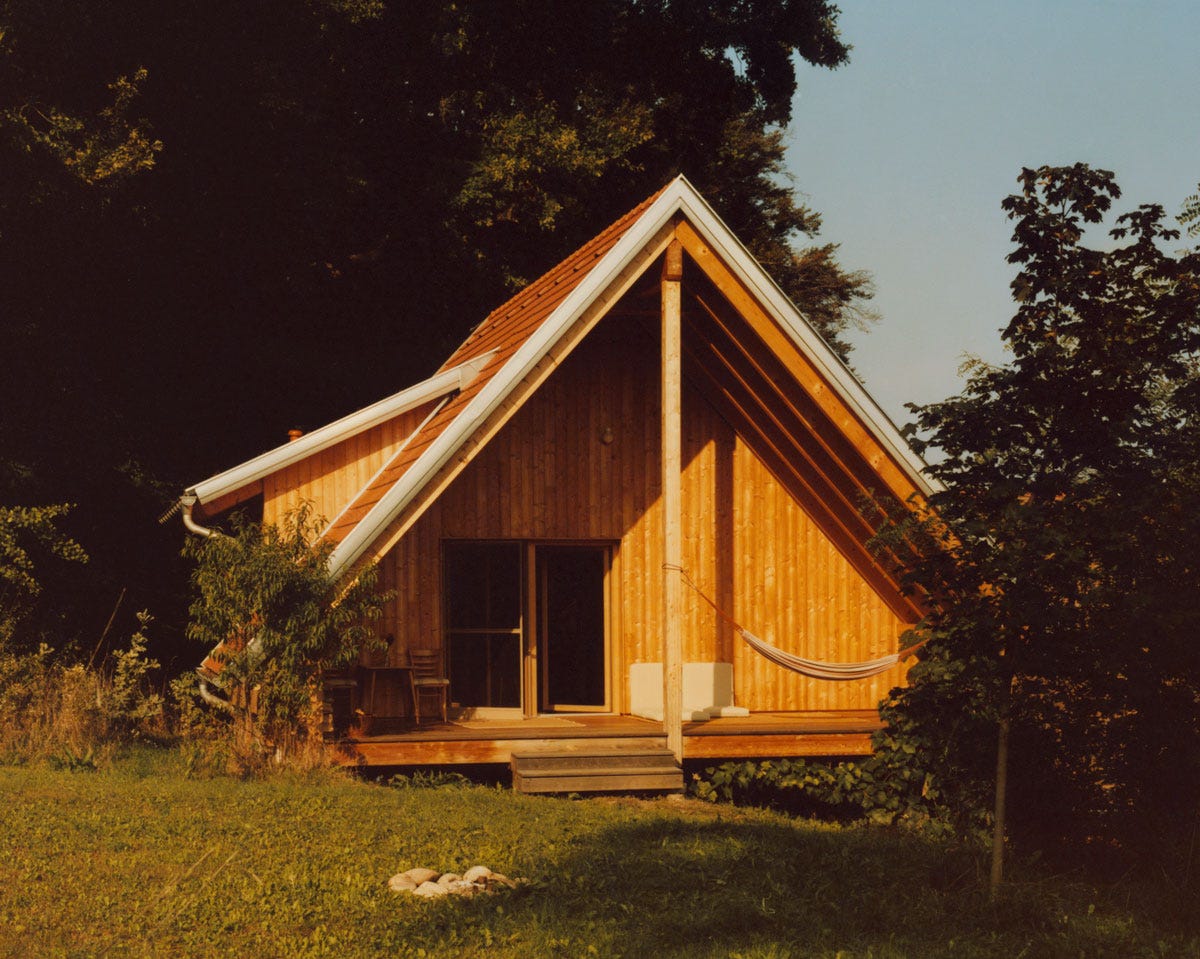 An A-frame house in Breitenfeld an der Rittschein, Austria