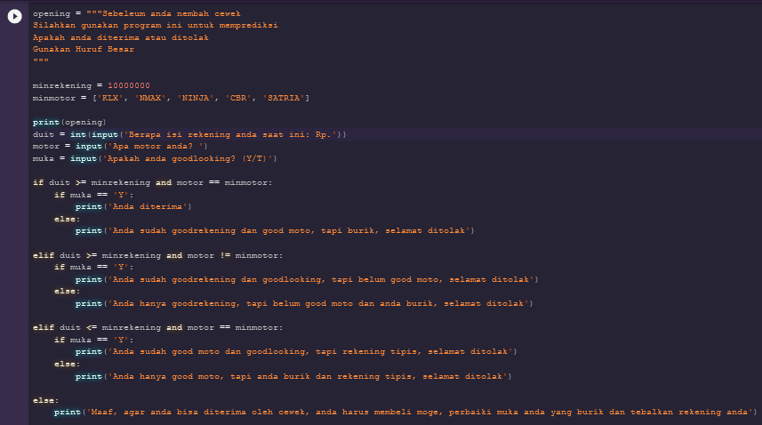 Belajar Pemrograman Python #2. Operator, Percabangan dan Perulangan ...