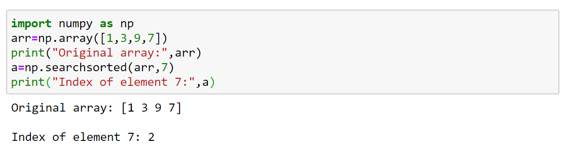 Numpy Sort, Filter and Search. Numpy Sort | by Sumangali Tamilselvan |  Analytics Vidhya | Medium