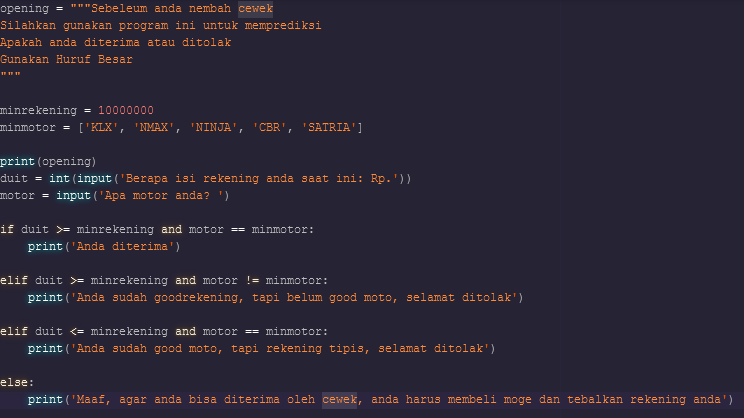 Belajar Pemrograman Python #2. Operator, Percabangan Dan Perulangan ...