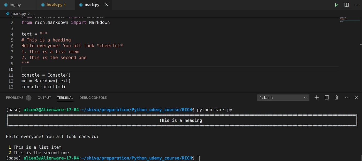 Makeover Your Python Terminal. Tool for rich text and beautiful… | by ...
