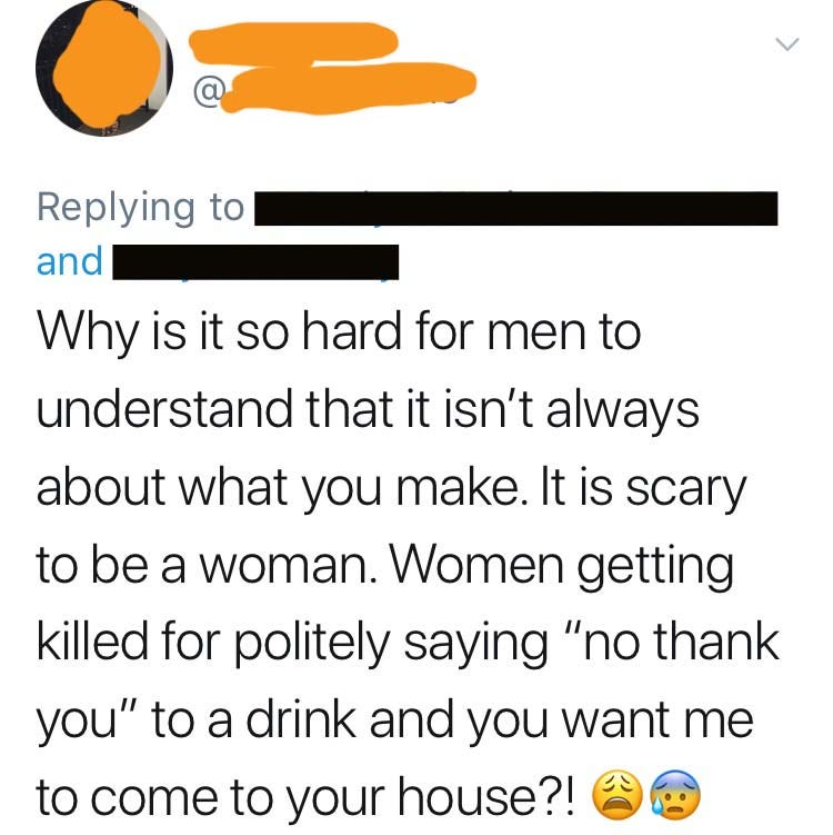 Men of women afraid Things women