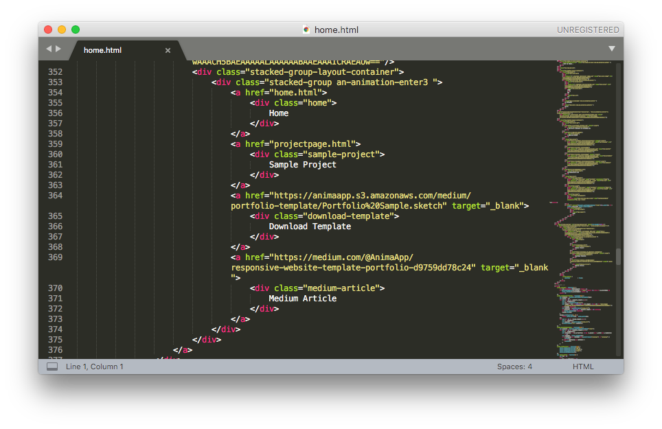 How To Export Sketch To Html Automatically Generate Html From A By Anima App Design Sketch Medium