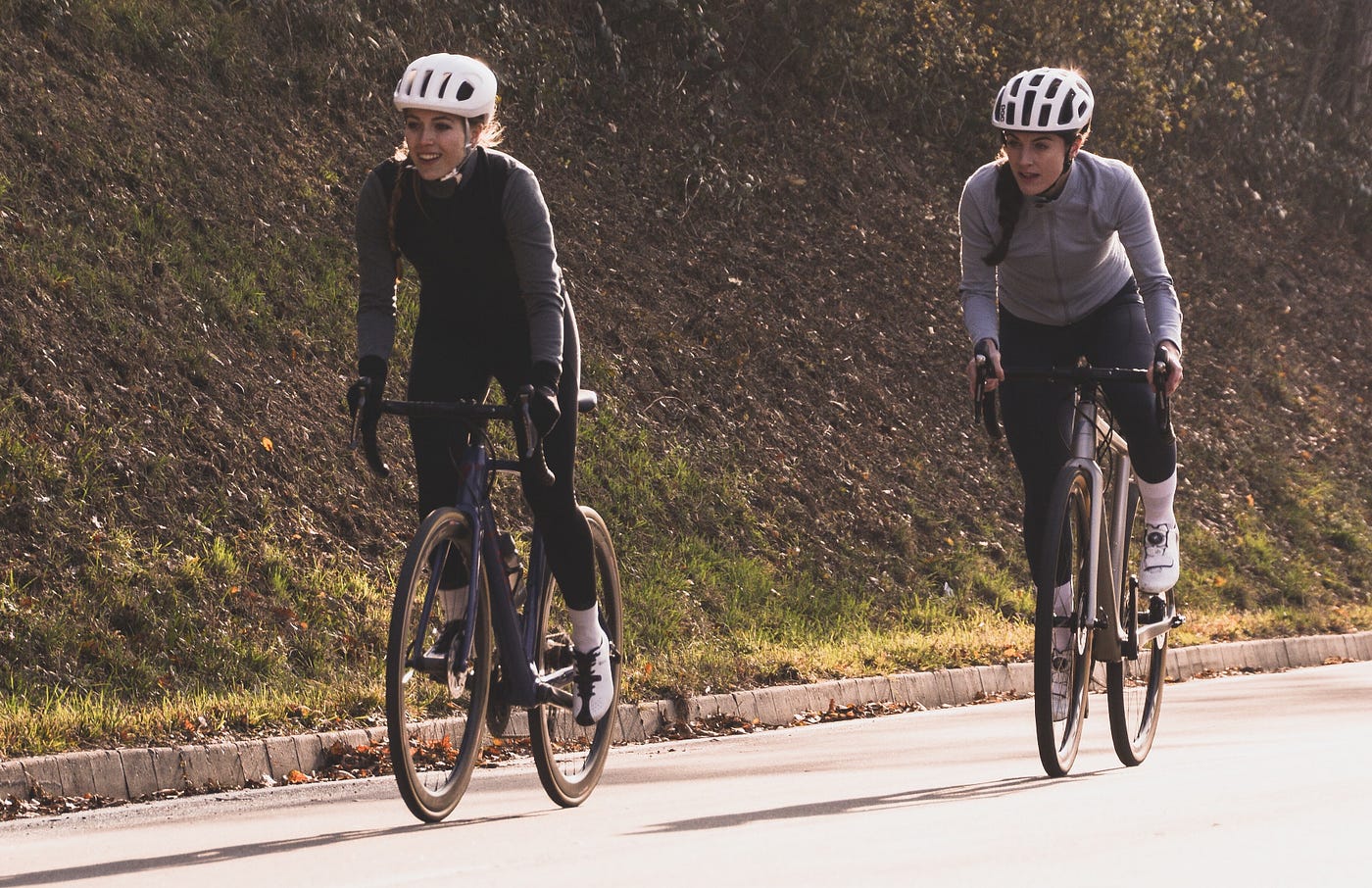 Riding bike uphill