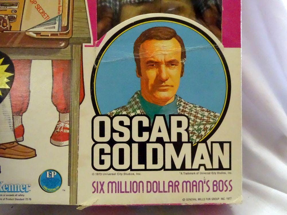 oscar goldman doll value