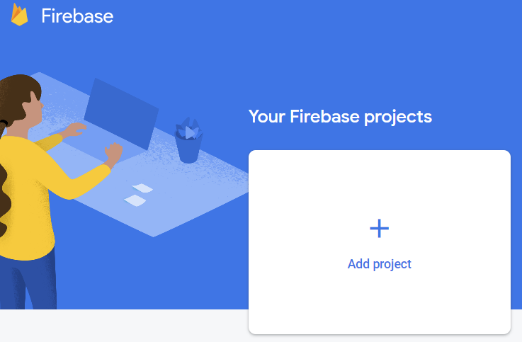 Screenshot of Firebase ‘add project’ page