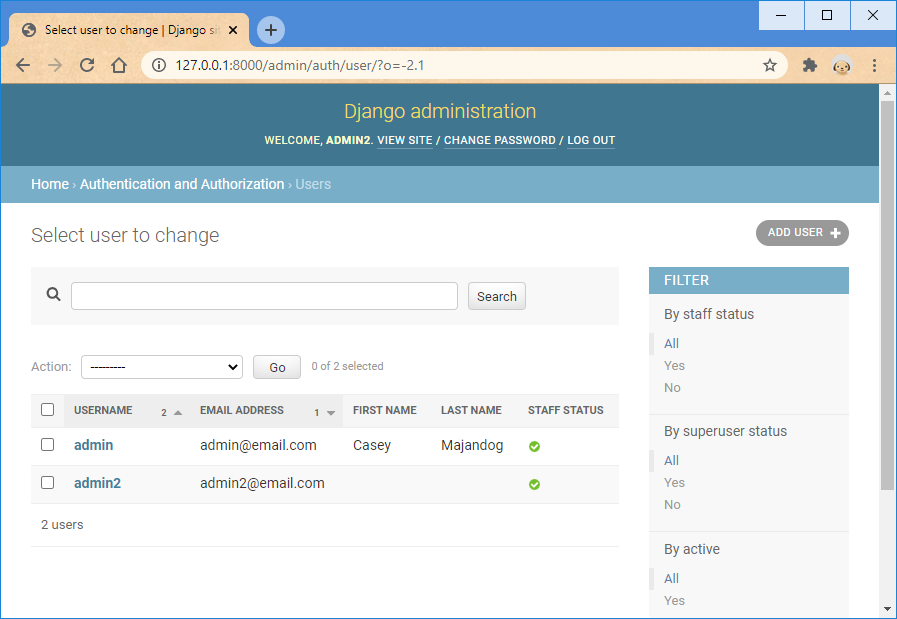 The Basics of Django’s Admin Site | by Casey Majandog | Medium