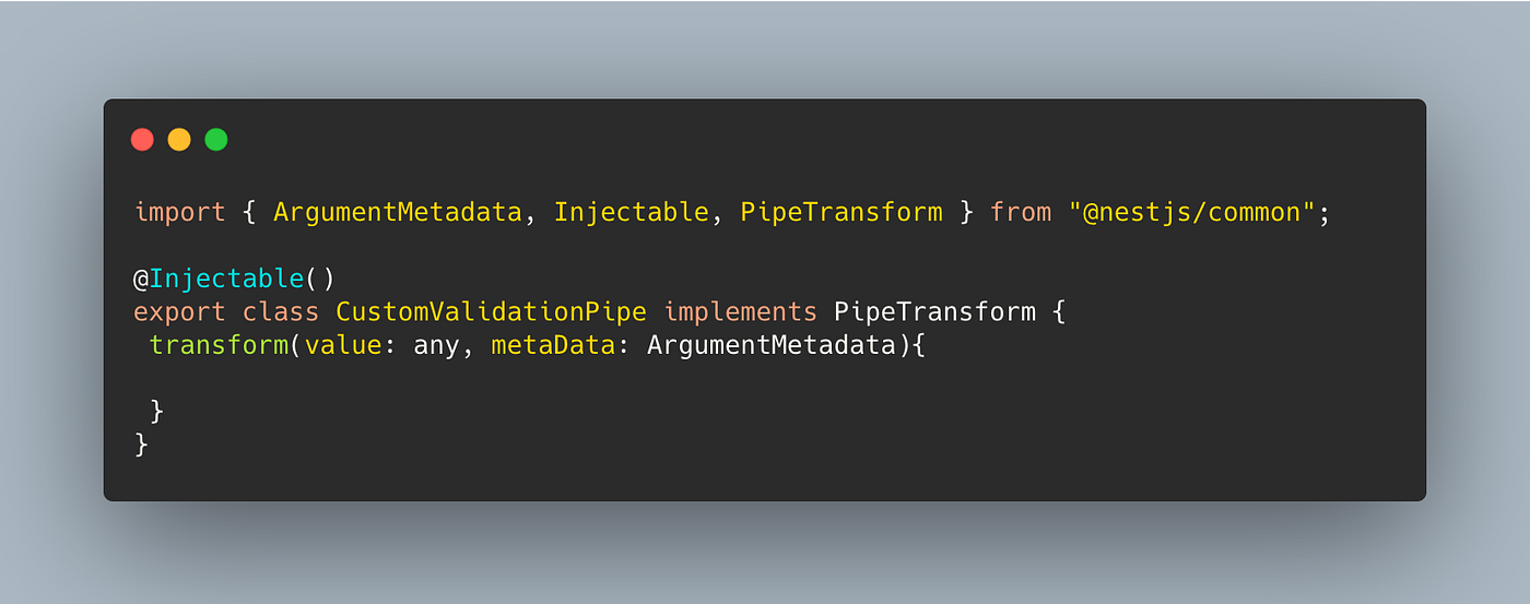Nest.js and the Custom Validation Pipe by Olabisi Sulaiman Better
