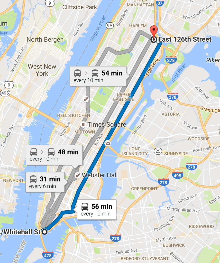 M15 Bus Route Map The Wicked Problem Of Bus Transit In Nyc: A Followup (Micro) Case Study |  By Geoff P | Medium