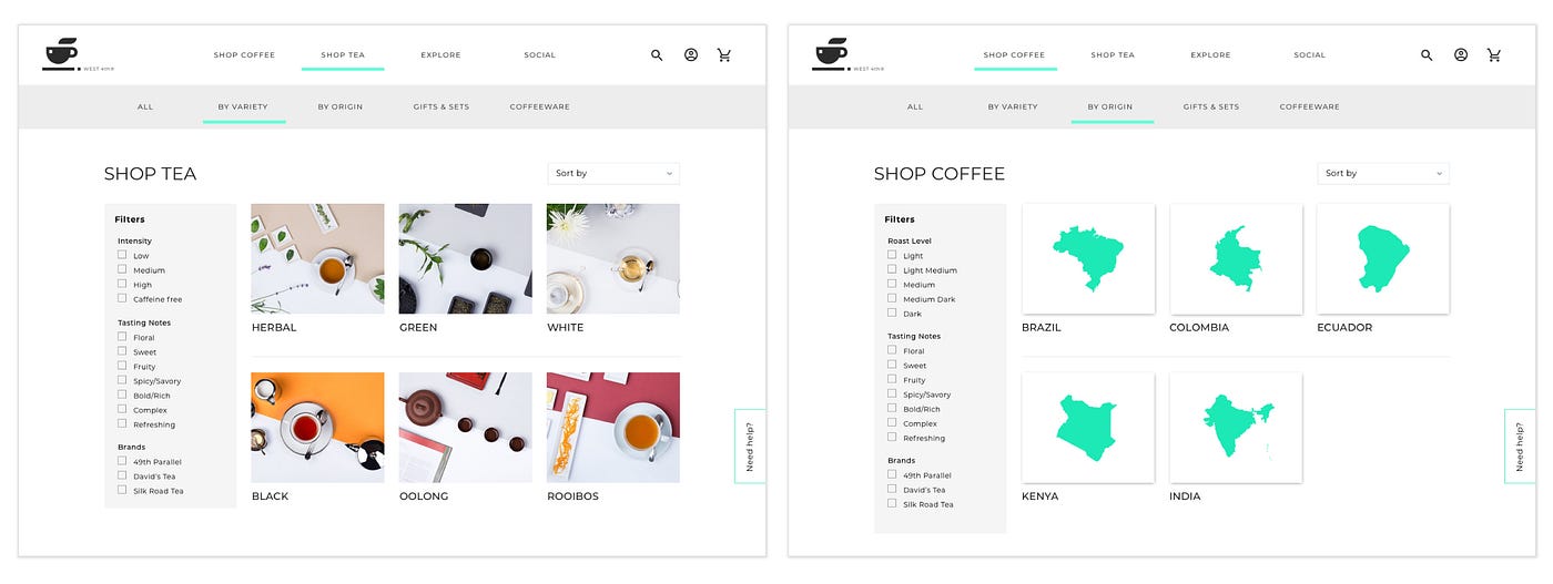 UX Case study: Coffee and Tea. With a time frame of three ...