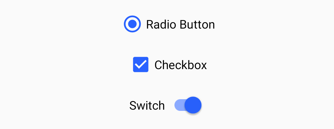 Hands-on with Material Components for Android: Selection Controls | by Nick  Rout | Over Engineering | Medium