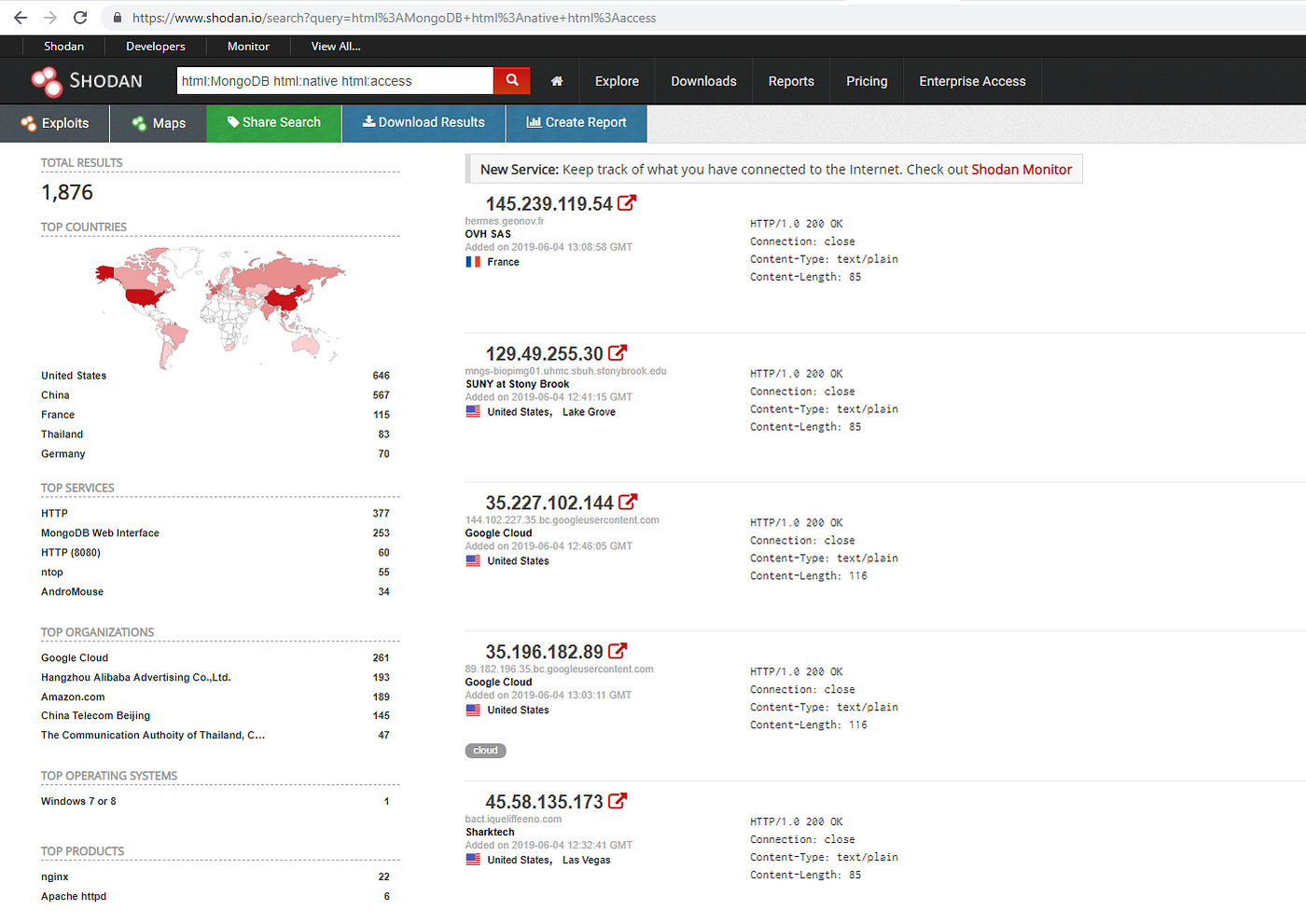 Tracking down mongo databases with html querys | by @bertinjoseb | Medium