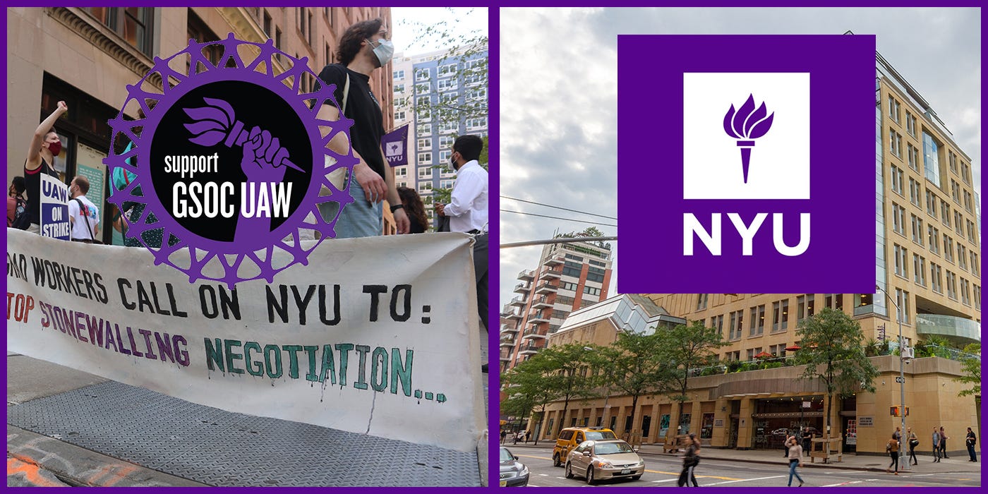 NYU Administration Pressures Professors to Help Break GSOC Strike | by Ella  Yurman | NYU Local