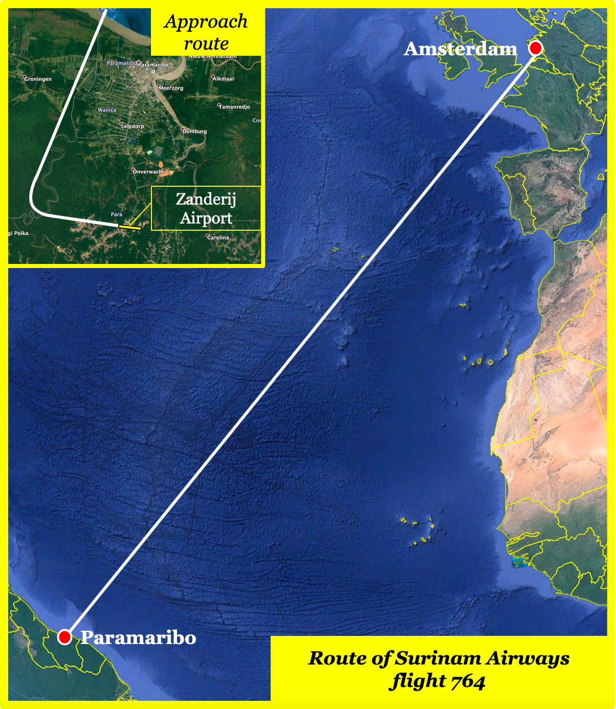 Surinam Airways Route Map Contract To Kill: The Crash Of Surinam Airways Flight 764 | By Admiral  Cloudberg | Medium