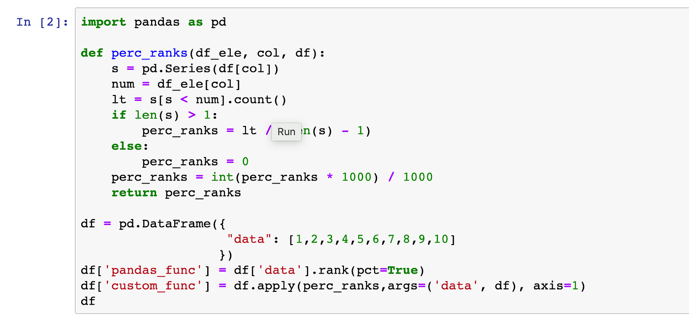 Excel PercentileRank Vs Pandas PercentileRank | by trupti dhoble | Medium