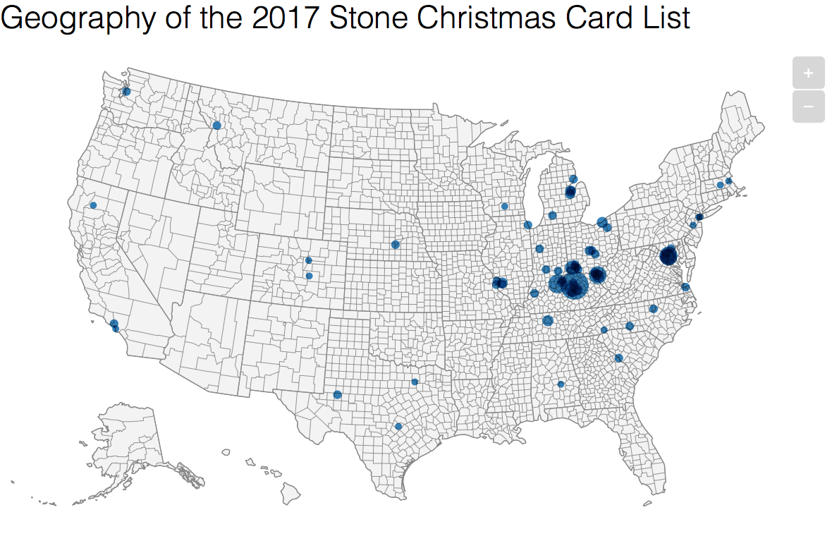 Mapping My Christmas Card List. Because Why Not? | by Lyman Stone | In a  State of Migration | Medium
