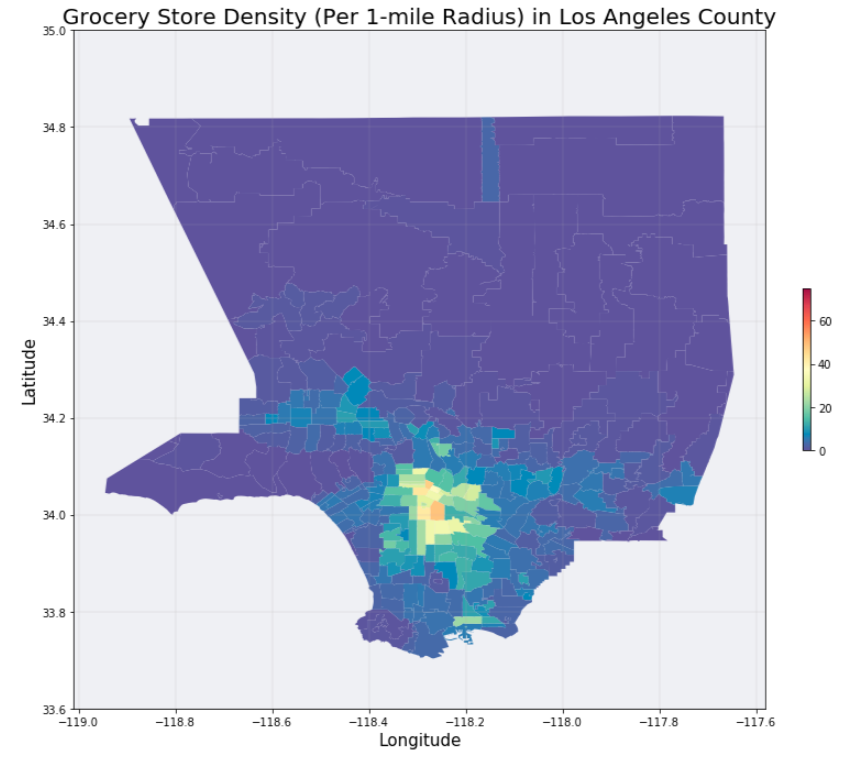 Searching for Food Deserts in Los Angeles County by Josh Mancuso