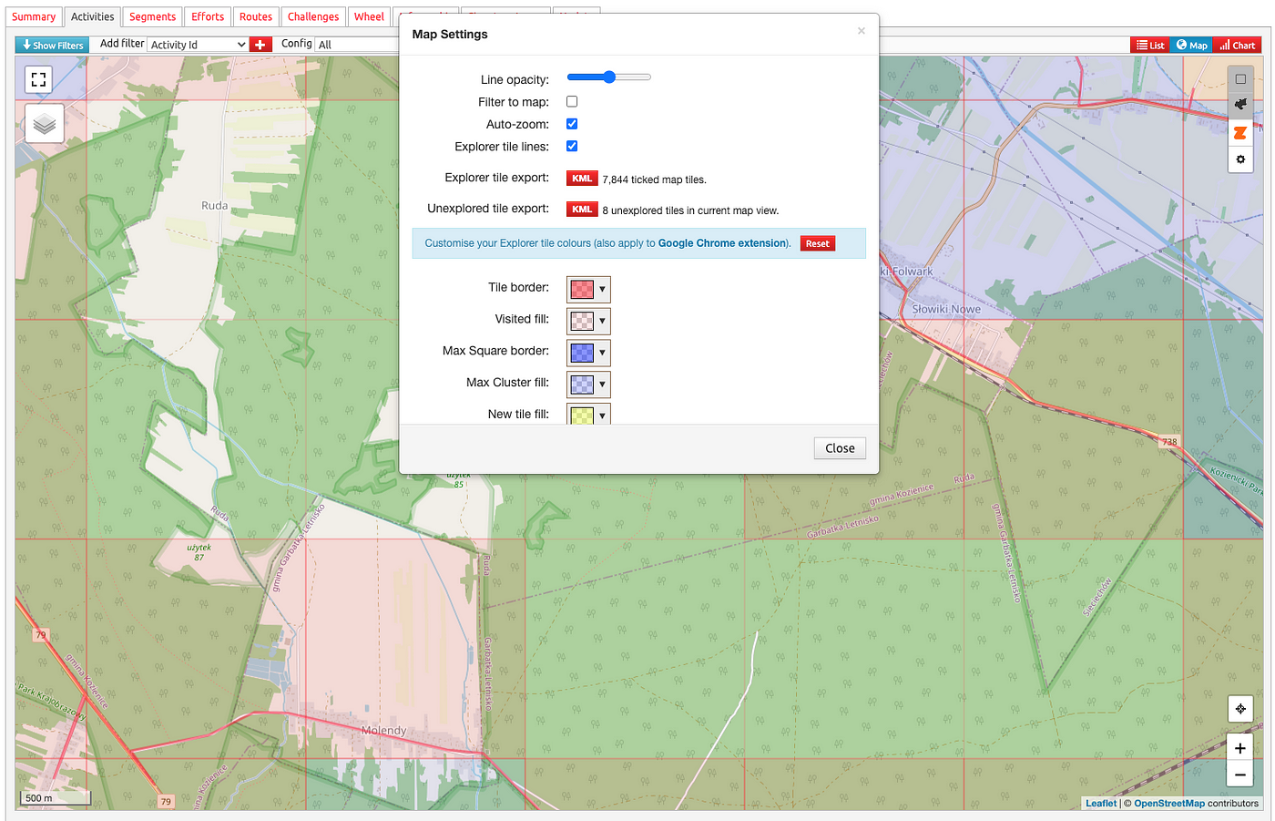 How to create a tile grid overlay for the Garmin Edge based on VeloViewer  unexplored tiles | by Peat Faerie | Medium