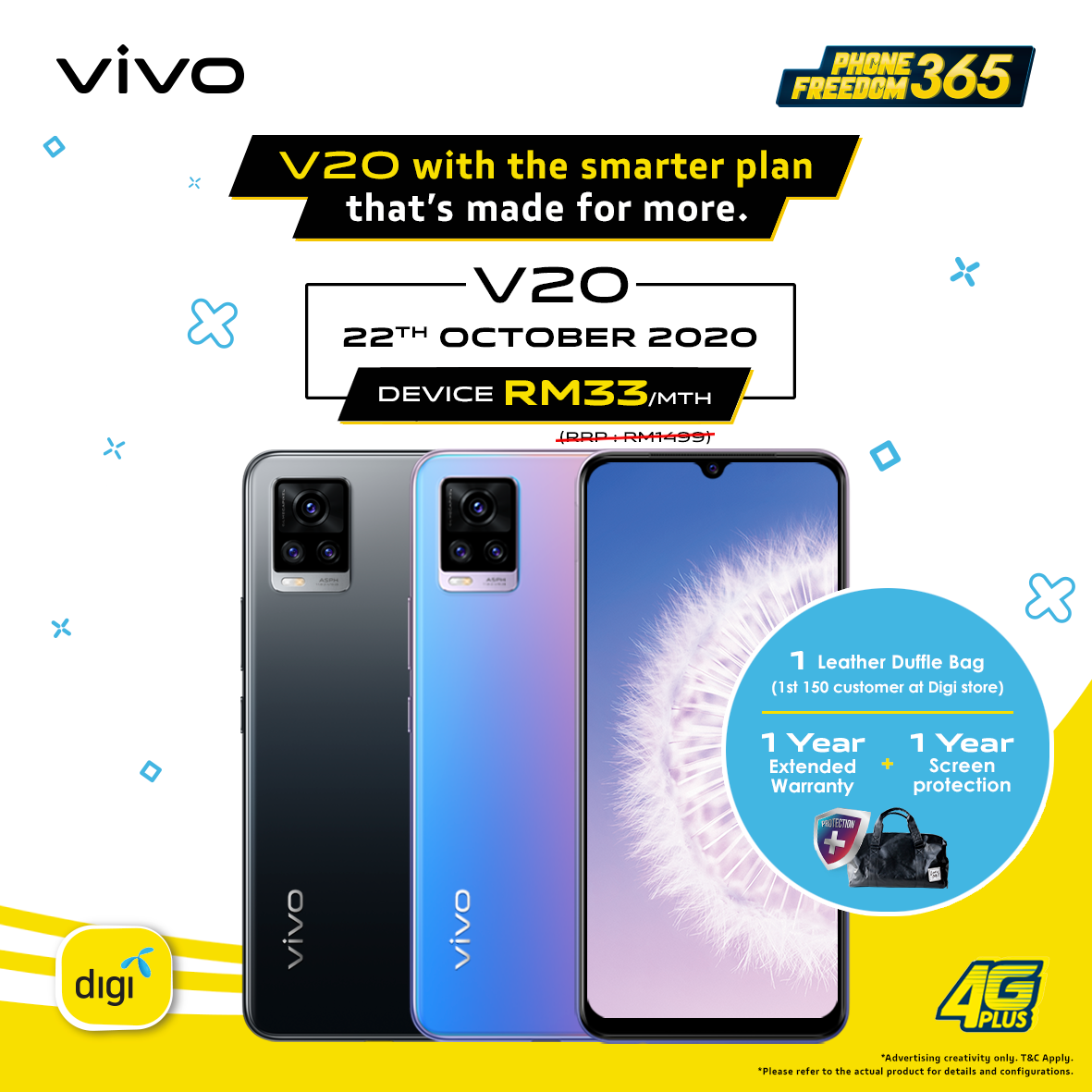 Vivo S Latest V20 Series Selfie Smartphones Are Now Available With Digi Phonefreedom 365 Special Deals Siennylovesdrawing Medium