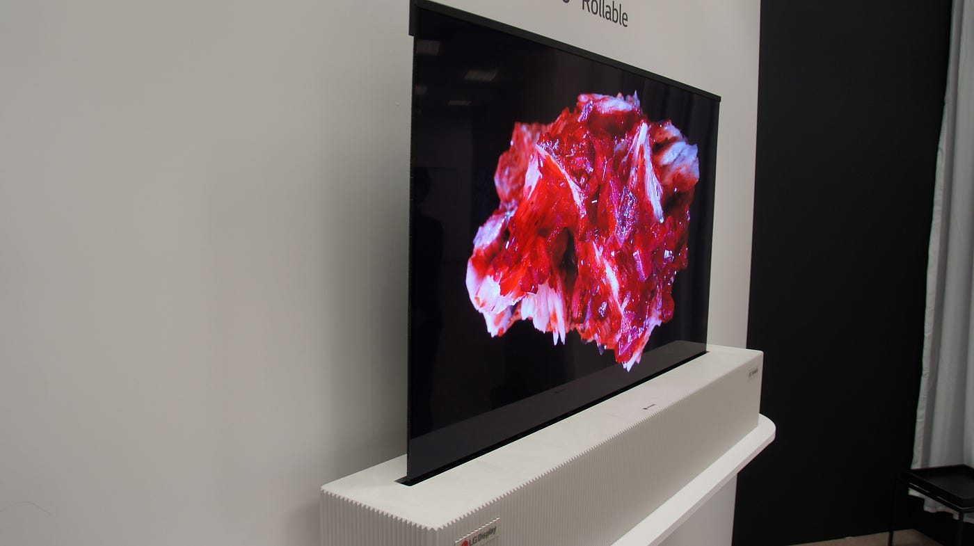 CES 2018: LG rollable UHD TV is incredible | by Lance Ulanoff | Medium
