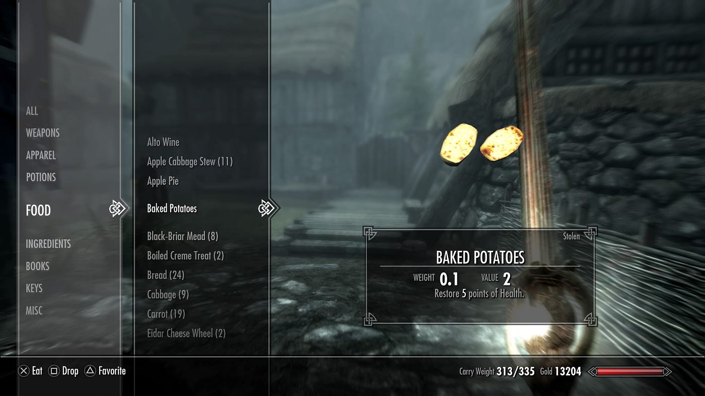 Upgrading Skyrim UI. The highly celebrated RPG, Skyrim, was… | by Becky  Schmader | Medium