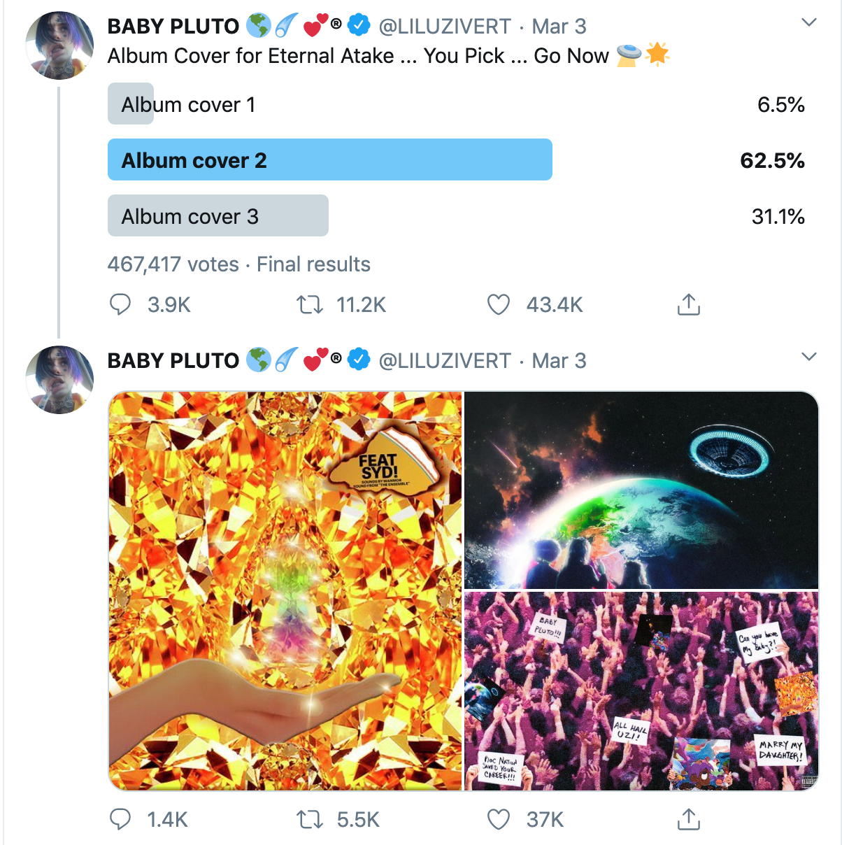 How This 25-Year-Old Rapper A/B Tested His Album Cover on Twitter | by Dan  Pantelo | Better Marketing