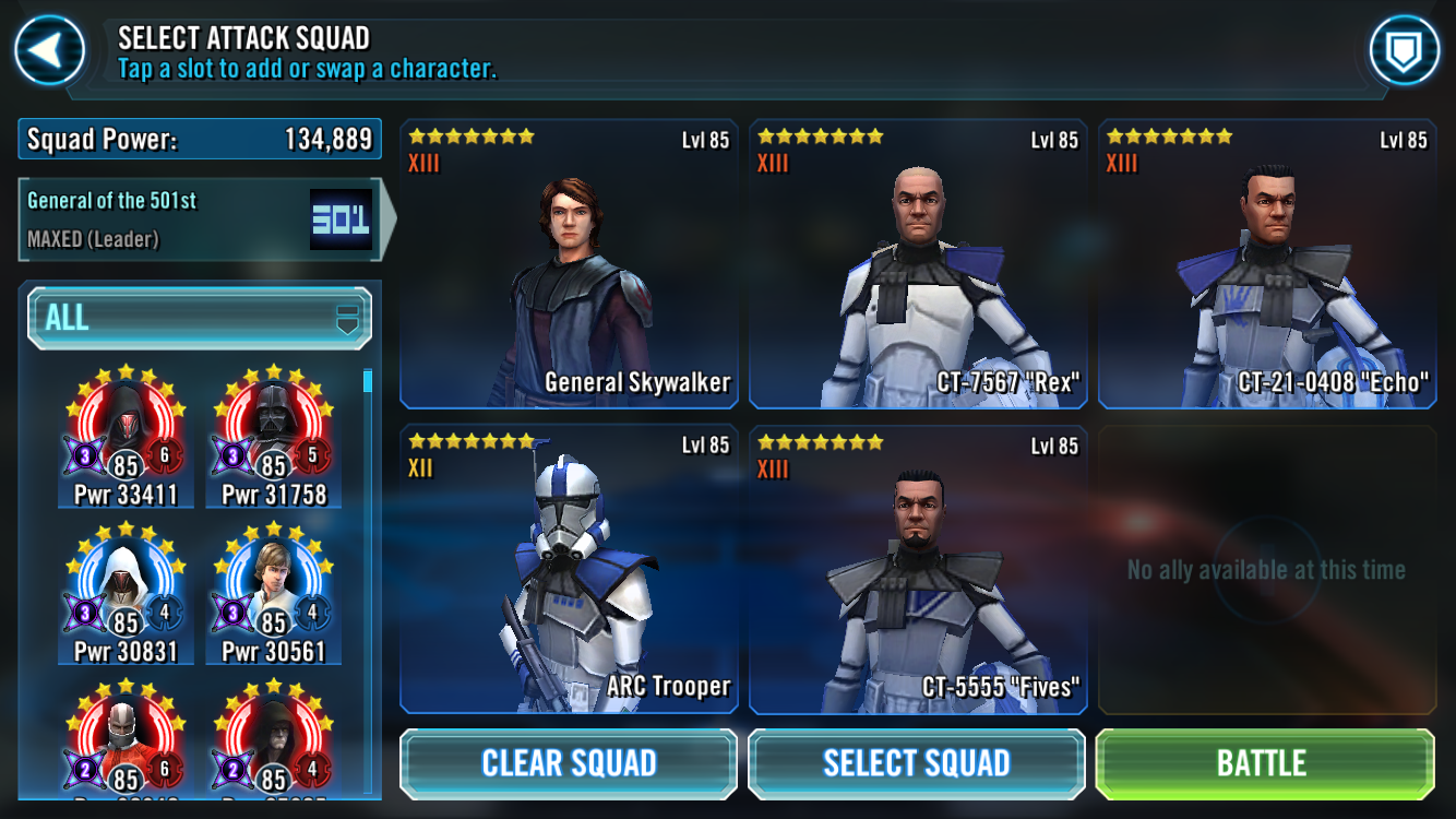 star wars galaxy of heroes clones star wars galaxy of heroes clones