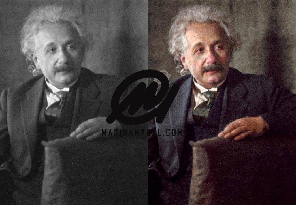 Rare Colorized Photos Of Young Einstein The Genius Born On Pi Day By