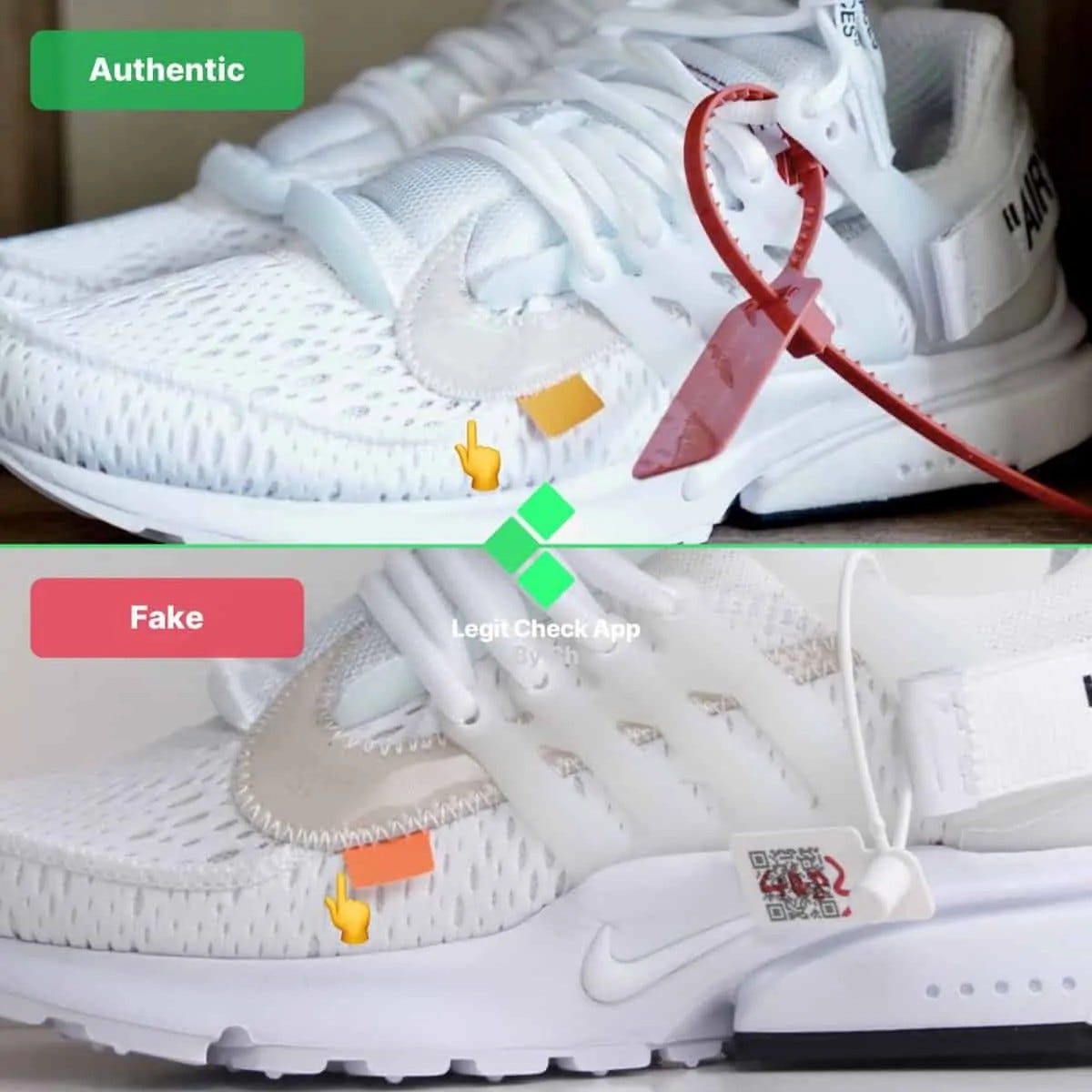 Off White Air Presto White Legit Check Guide Real Vs Fake Ow Air Presto White By Legit Check By Ch Medium