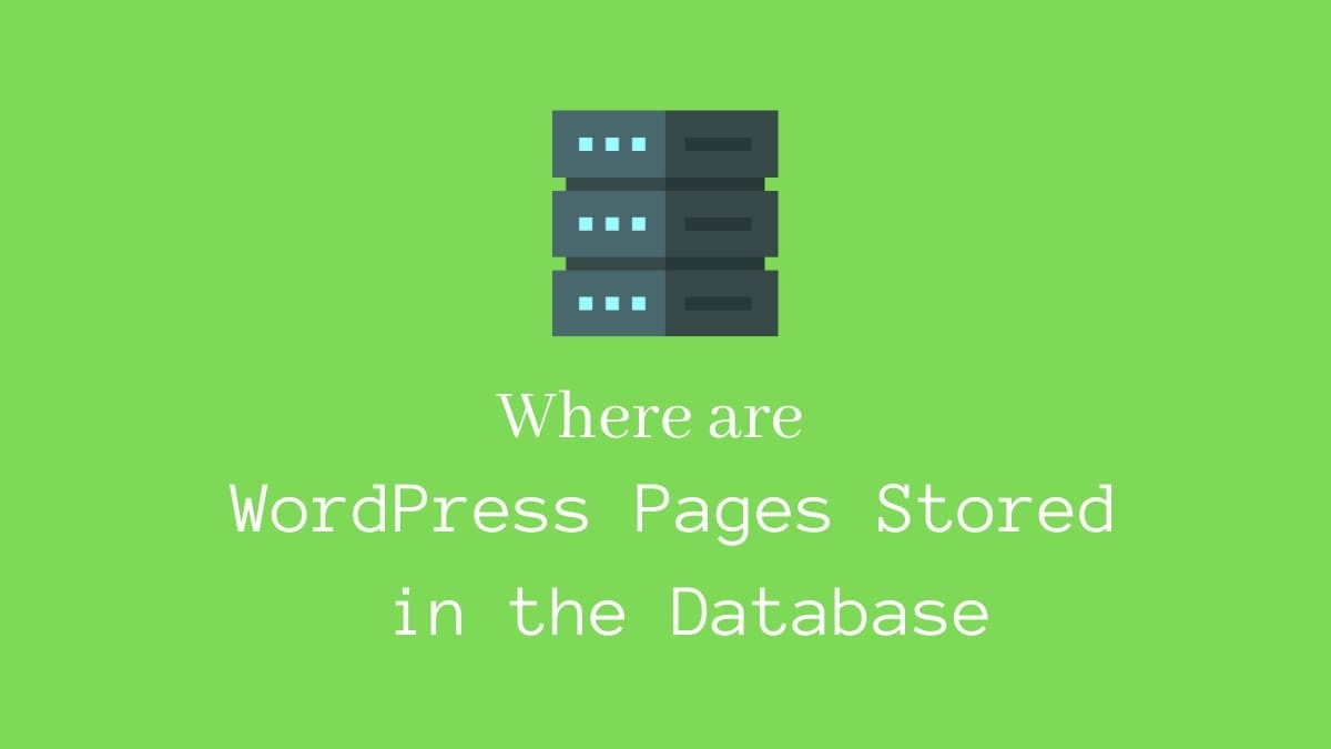 Where are WordPress pages stored in the database? by Amar Medium