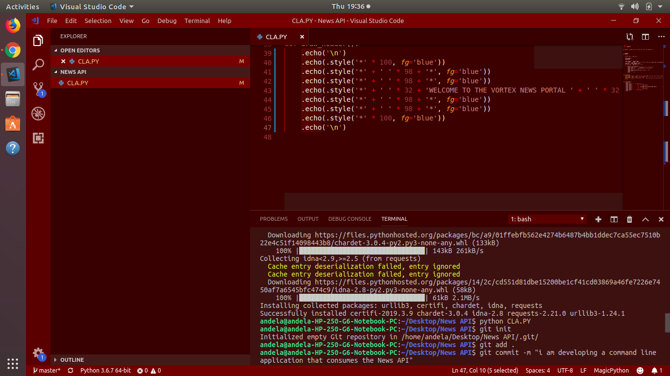 MY COMMAND LINE APPLICATION WRITE UP | by dragonmozilla@gmail.com bellawine  | Medium