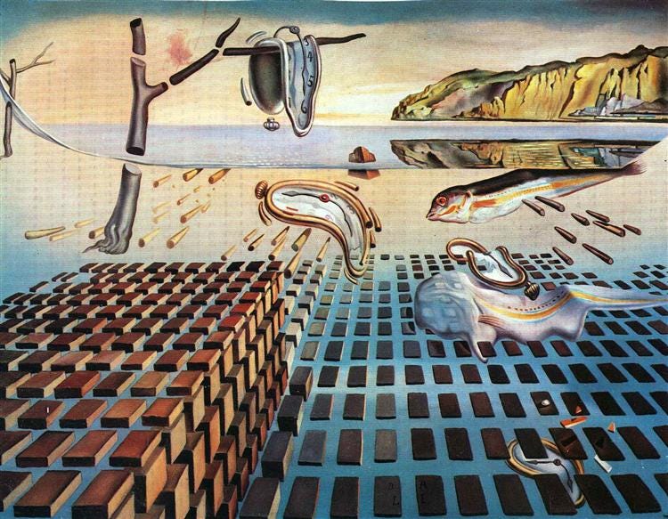 An Analysis: Salvador Dali's “The Disintegration of the Persistence of  Memory” | by Wess Haubrich | Medium