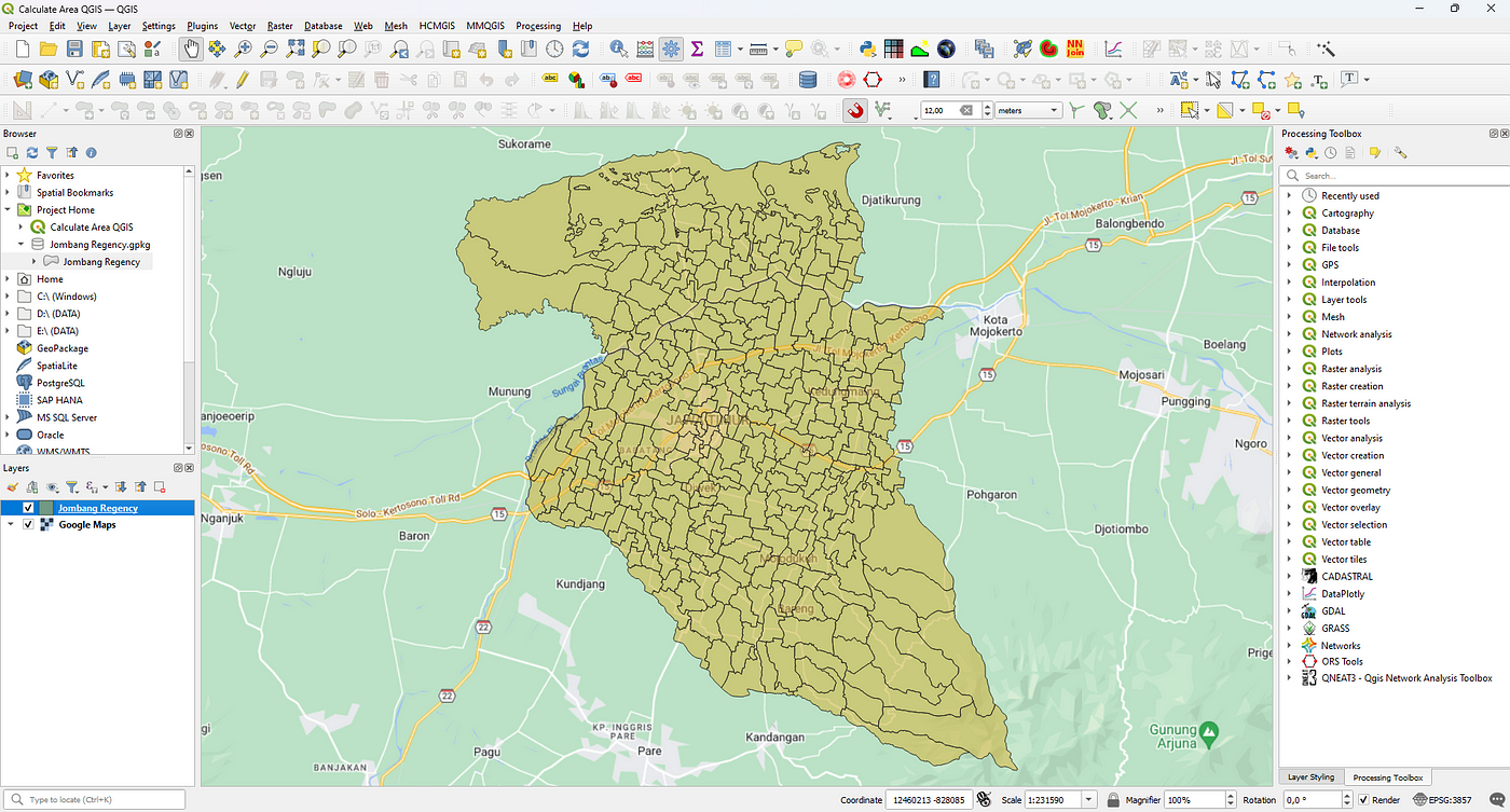 How to Calculate Areas of Polygons in QGIS | by Wahyu Ramadhan | Medium