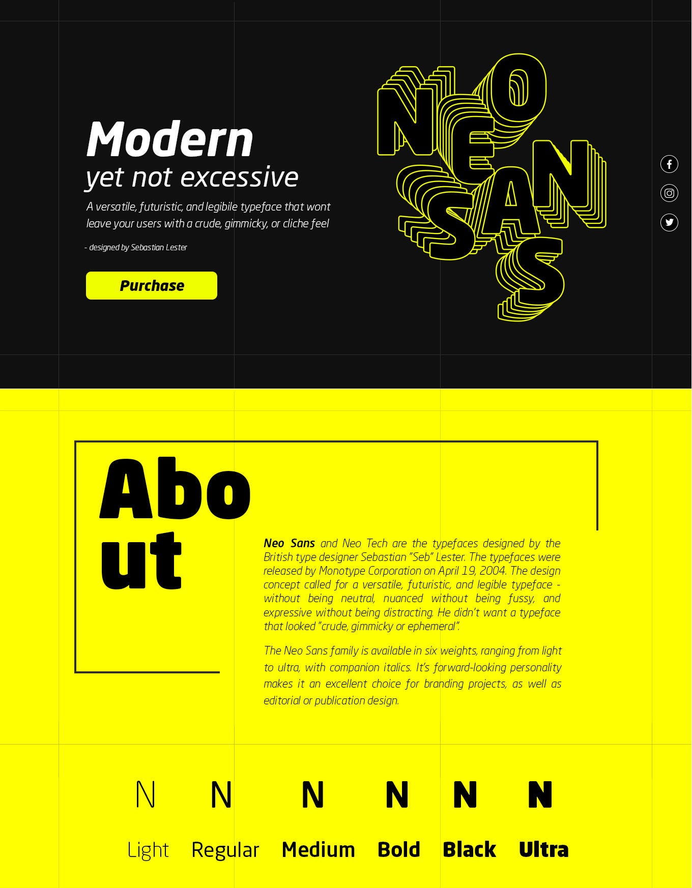 Neo Sense Font design. Design and create a landing page to… | by Fahimé  Shah | Medium