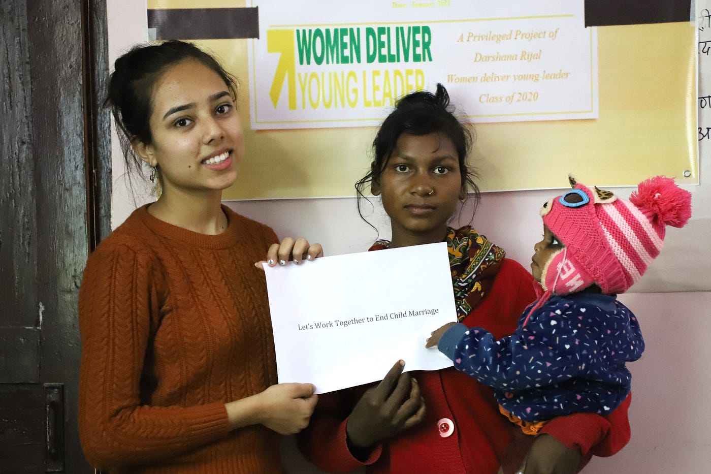 Darshana Rijal calling for an end to child marriage in Nepal.