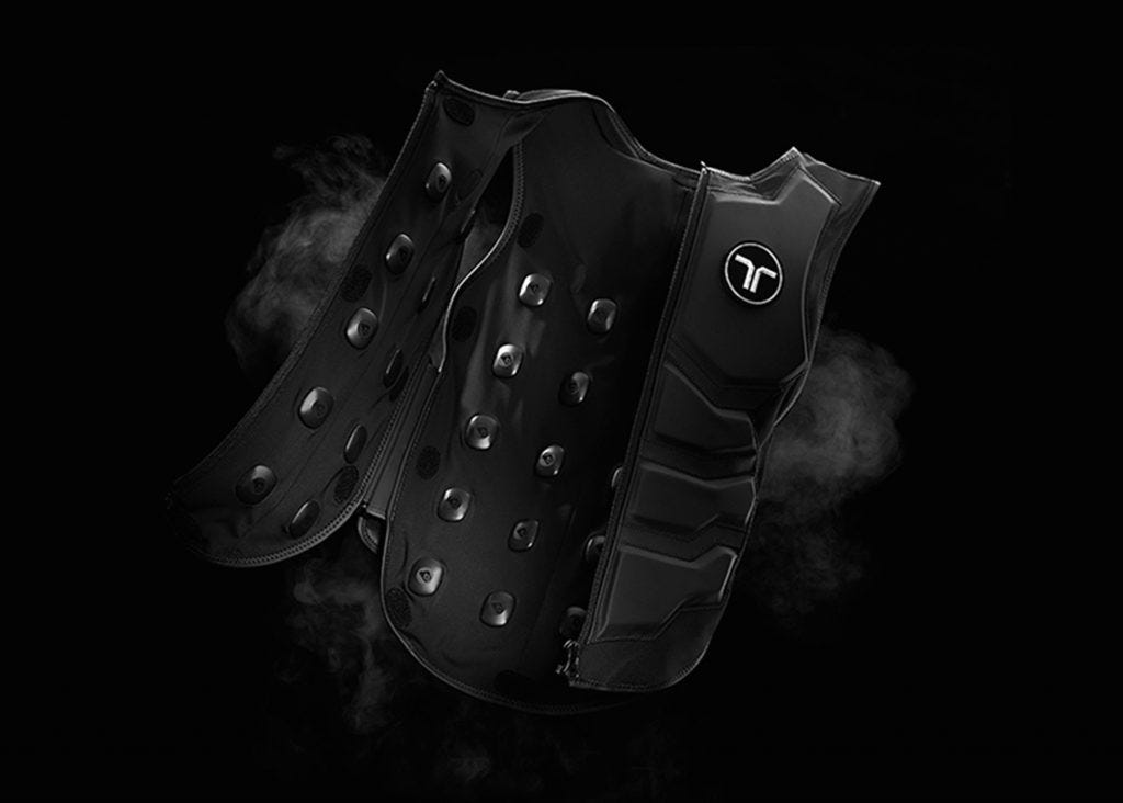 Tactsuit x40 from bHaptics -The vest with haptic feedback for PCVR and  Oculus Quest (Review) | by Cat Noir VR | AR/VR Journey: Augmented & Virtual  Reality Magazine