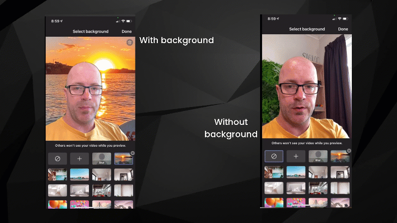 Change your background for a Teams meeting on mobile | by Darrell as a  Service | REgarding 365