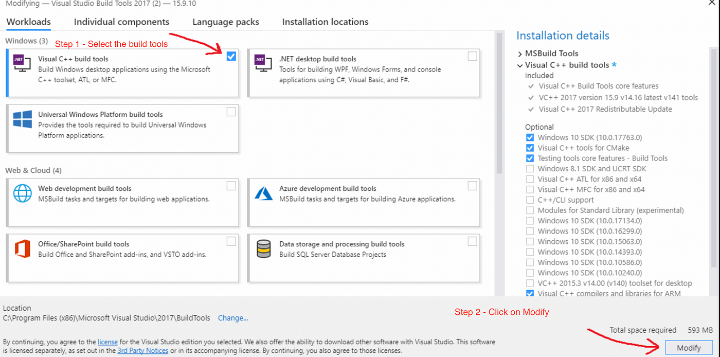 Python Error Install Microsoft Visual C 14 0 By Saurabh Singh Medium