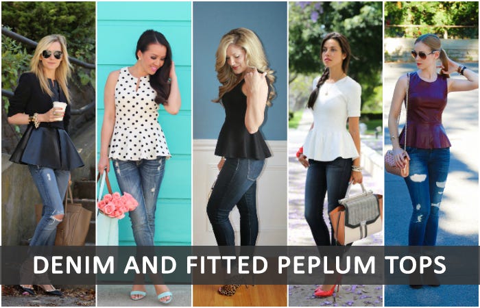 winter peplum tops