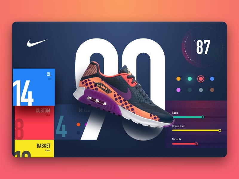 DRIBBBLETRENDS - NIKE. via Muzli | by Muzli | Muzli - Design Inspiration