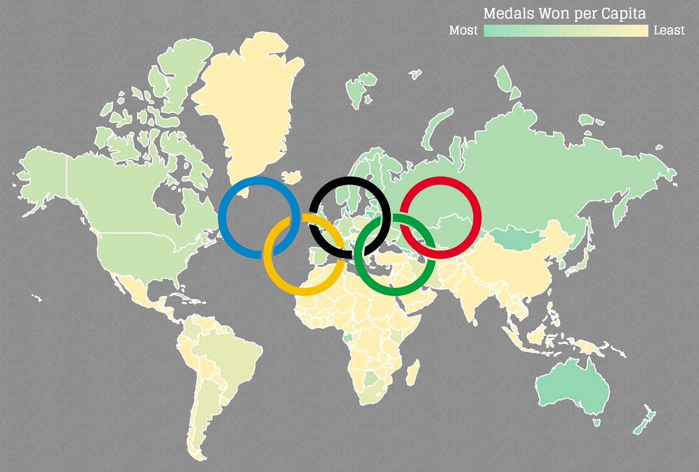 Most Medals Won Per Capita In 12 London Olympics Interactive Map By Travelstride Com Medium Most Medals Won Per Capita In 12 London Olympics Interactive Map By Travelstride Com Medium