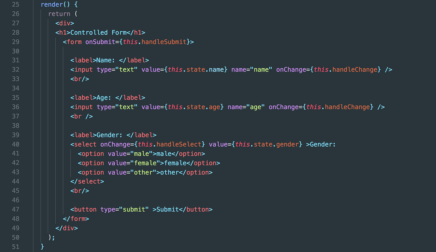Controlled Form in React. This blog is a walk through of a… | by ...