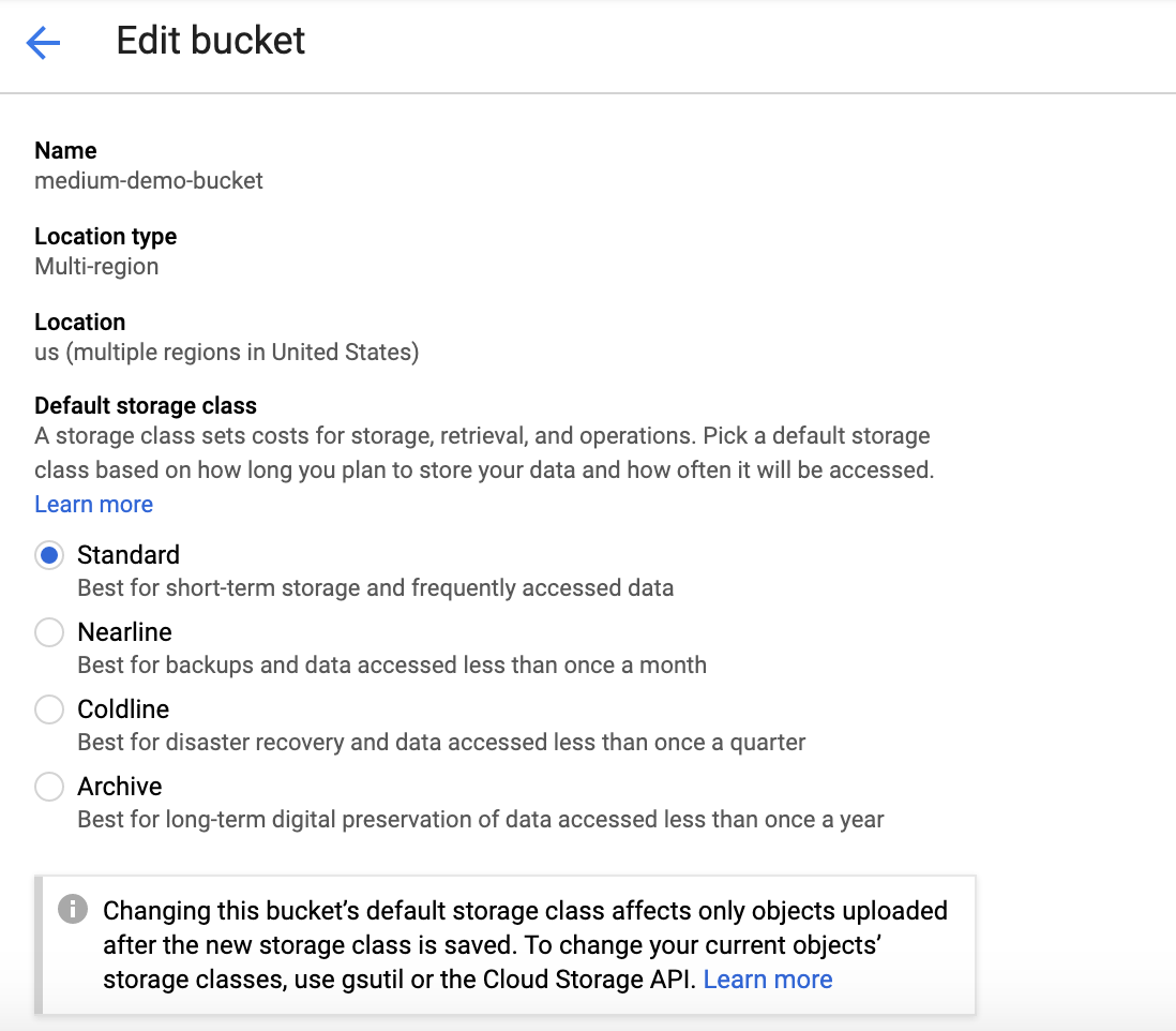 GCP Cloud Storage — manage bucket and objects by ber H. Lin Medium