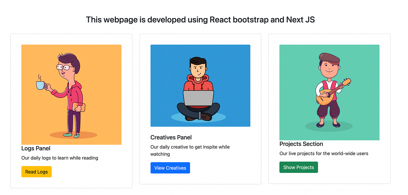 Using Bootstrap With React Application | by shrey vijayvargiya | Geek ...