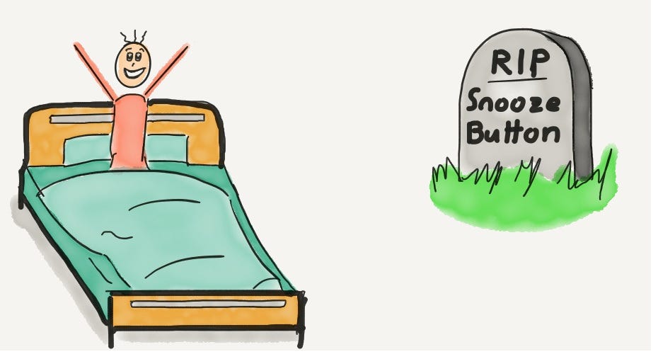 Should I snooze my alarm?. I set up my alarm before going to… by