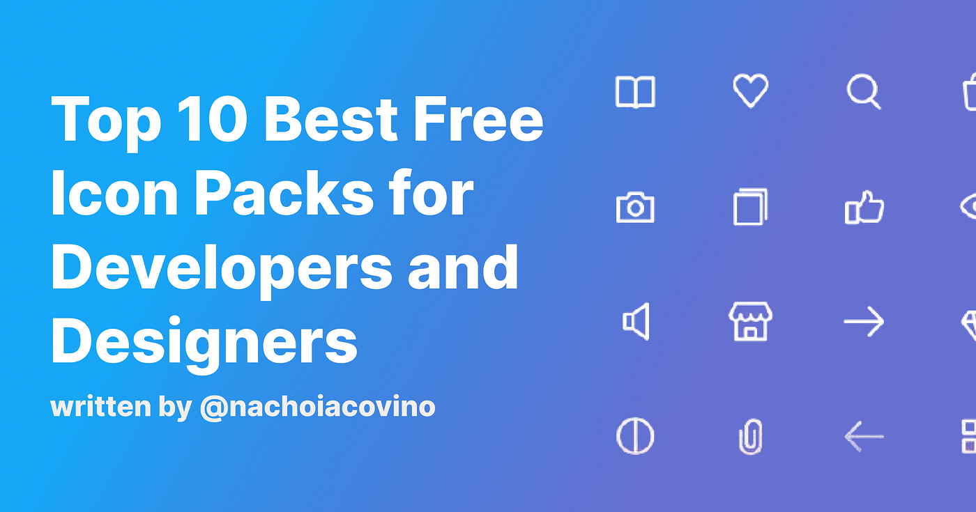 Top 10 Best Free Icon Packs for Developers and Designers | Bootcamp