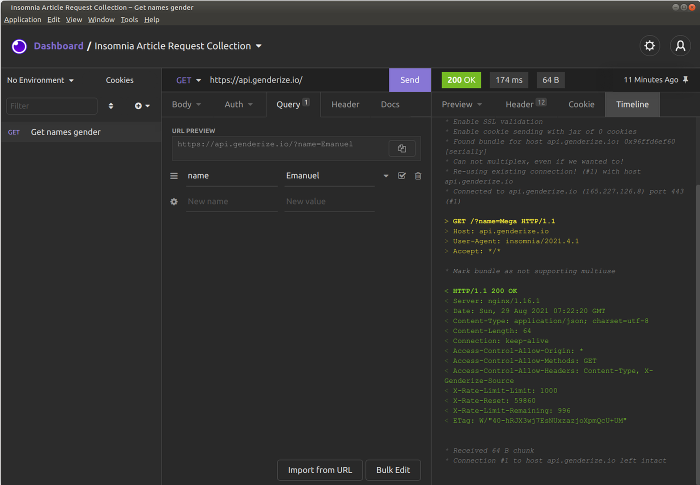 API Testing with Insomnia. Boost your productivity and make tests… | by  Martin Thoma | Level Up Coding