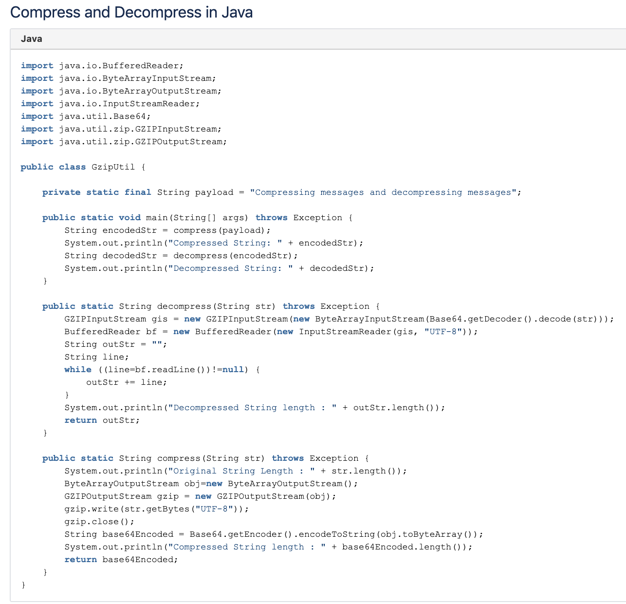 Compressing and Decompressing Messages (Java/NodeJs) while working with AWS  Kinesis | by Yogesh Manware | Medium