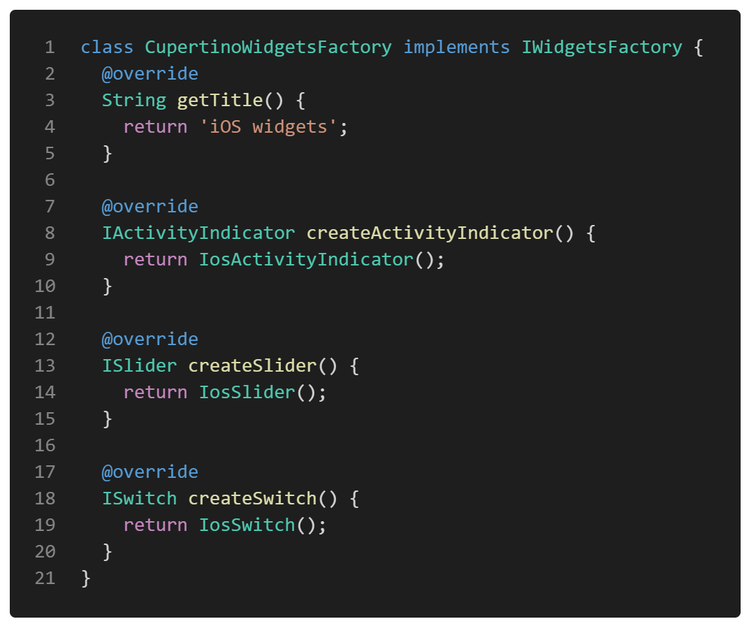 Flutter Design Patterns: 11 — Abstract Factory | by Mangirdas ...